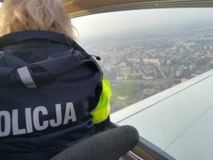 widok z samolotu na Toruń